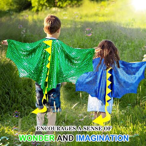Dragon-Wings Costume for Kids Mask Dinosaur Dress Up Cape as Boys Girls Child Dino Birthday Party Favors Gifts Toys in Saudi Arabia