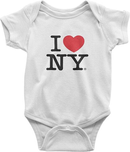 بدلة أطفال I Love NY Baby مرخصة رسميًا (أبيض، 6 أمتار) in Saudi Arabia