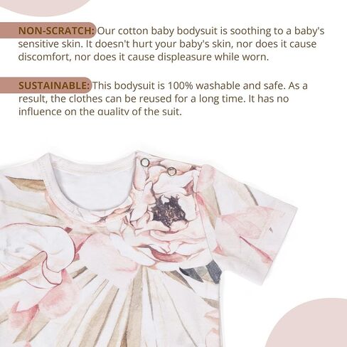 Oilo Studio’s Baby Bodysuit I Baby Clothes for Newborns I Gender Neutral Baby Clothing I Cute Summer Outfits in Kuwait