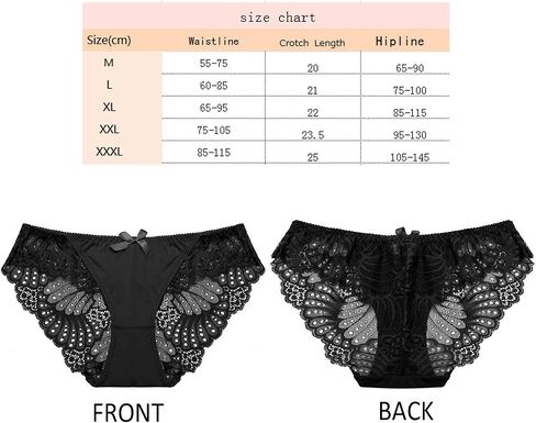 titivate Women's Lace Underwear Birefs Soft Hipster Panties Comfort Bikini Underwear for Ladies,Pack of 4 in Saudi Arabia