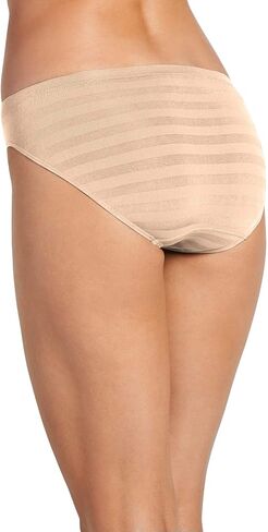 Jockey Women's Underwear Matte & Shine Seamfree Bikini, Light, 5 in Saudi Arabia