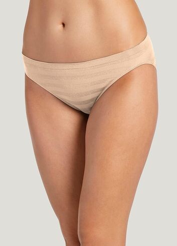 Jockey Women's Underwear Matte & Shine Seamfree Bikini, Light, 5 in Saudi Arabia