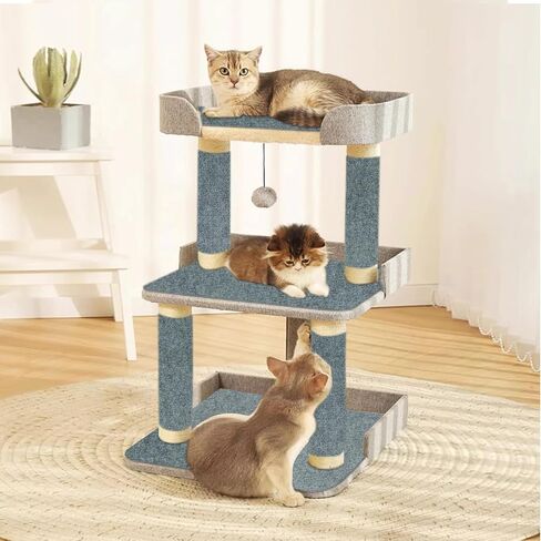 YUEPET 78.7 × 15.8 بوصة غطاء خدش للقطط قابل للتشذيب، وسادة خدش للقطط ذاتية اللصق، أرفف شجرة القطط، قطع غيار بديلة لحماية أرضية الأريكة in Kuwait