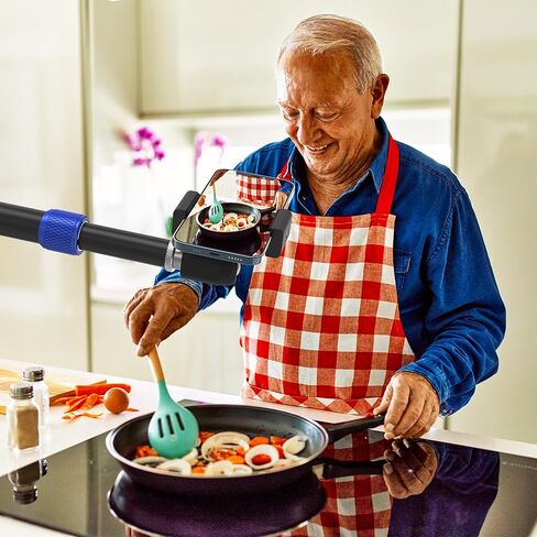 ذراع تمديد حامل ثلاثي القوائم من ILOKNZI مع فتحات ملولبة 1/4 بوصة و3/8 بوصة، عمود مركزي أفقي قابل للسحب، رأس كروي دوار 360 درجة للتصوير العلوي، متعدد الزوايا in Kuwait