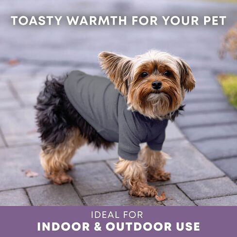 Rocky Thermal Jacket Clothes Fleece Lined Sweater for Dogs, Puppies, Warm Coat Bodysuit Onesie One Piece Vest Pet Jammies with Leg Warmers for Small, Medium, Large Dogs Cats (Dinosaur, Large) in Saudi Arabia