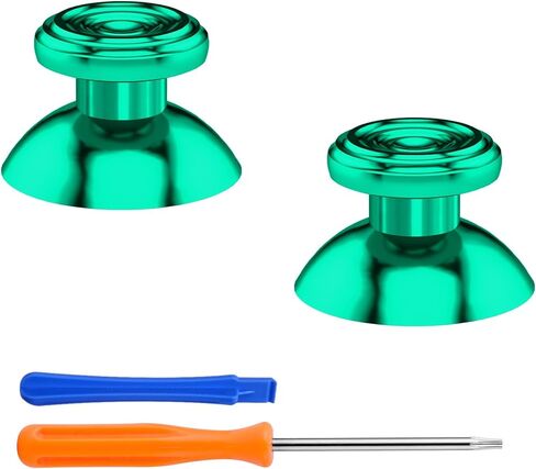 eXtremeRate Metal Thumbsticks for Xbox Series X/S Controllers Blue Custom Concentric Circles Aluminum Alloy Analog Stick Joystick Buttons in Kuwait