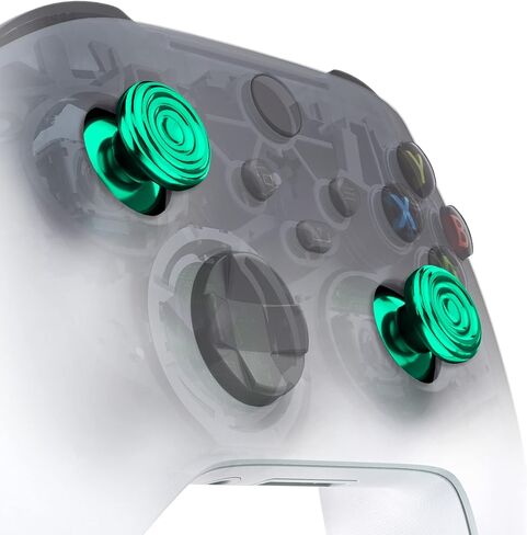 eXtremeRate Metal Thumbsticks for Xbox Series X/S Controllers Blue Custom Concentric Circles Aluminum Alloy Analog Stick Joystick Buttons in Kuwait