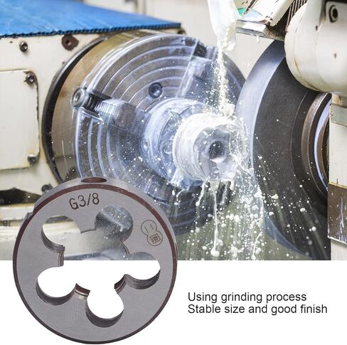 G3/8 Thread Repair Die, Alloy Steel Cylindrical Pipe Threading Tool with 5 Chip Holes, Hex Pipe Dies for Rethreading, Pipe Die Set for Steel Pipe Threader & Garden Hose Thread Die in Kuwait