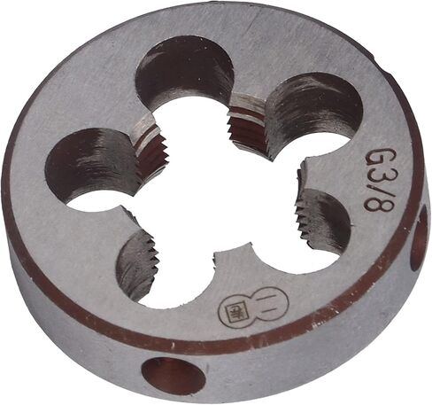 G3/8 Thread Repair Die, Alloy Steel Cylindrical Pipe Threading Tool with 5 Chip Holes, Hex Pipe Dies for Rethreading, Pipe Die Set for Steel Pipe Threader & Garden Hose Thread Die in Kuwait