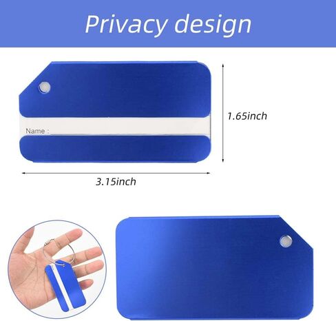 سبائك الألومنيوم علامة الأمتعة علامة الأمتعة المعدنية مع بطاقات الهوية الاسم لمعرف الأمتعة الأمتعة السفر 9 قطعة in Kuwait