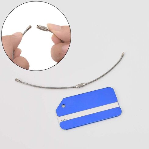 سبائك الألومنيوم علامة الأمتعة علامة الأمتعة المعدنية مع بطاقات الهوية الاسم لمعرف الأمتعة الأمتعة السفر 9 قطعة in Kuwait