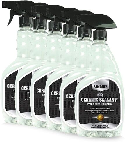 Simoniz R05220#6 Ready to Use Ceramic Sealant, 32-Ounce, Clear, 6-Pack in Kuwait