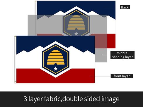 POZOY 3x5ft Double Sided Oklahoma State Flag, Upgraded Heavy Duty 3 Ply Polyester OK State Flags, Vivid Print, Fade Proof, Double Stitched and Brass Grommets for Indoor and Outdoor Decor (Oklahoma) in Saudi Arabia