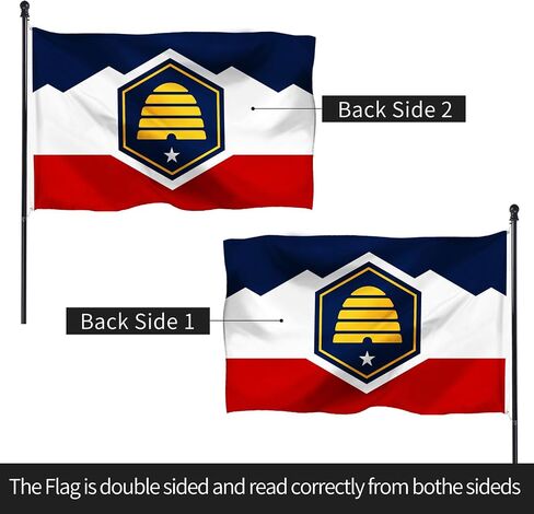 POZOY 3x5ft Double Sided Oklahoma State Flag, Upgraded Heavy Duty 3 Ply Polyester OK State Flags, Vivid Print, Fade Proof, Double Stitched and Brass Grommets for Indoor and Outdoor Decor (Oklahoma) in Saudi Arabia