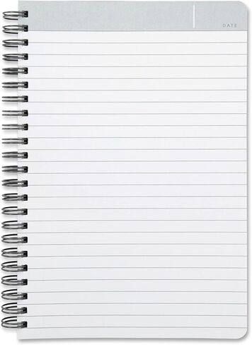 Oxford Idea Collective Professional Notebook, Double Wire-O, 8 x 4 7/8, Ruled, 80 Sheets, Gray (57010IC) in Saudi Arabia