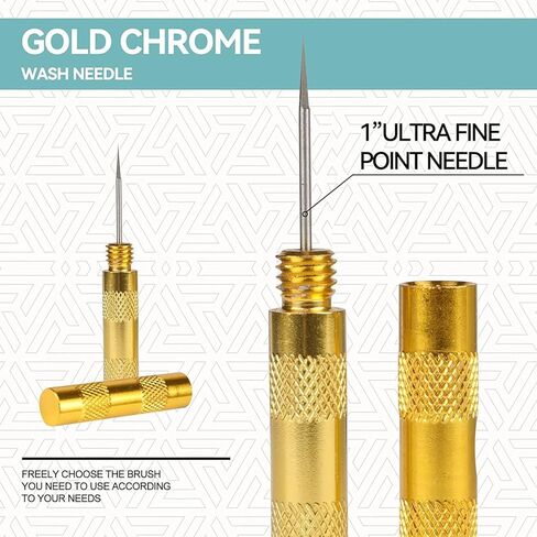 XDOVET Airbrush 13 Piece Airbrush Cleaning Kit with 120ml/4oz Cleaner-Airbrush Clean Pot Glass Cleaning Jar with Holder, 5pc Cleaning Needles, 5pc Cleaning Brushes, 1 Wash Needle, Mini Brush Head in Kuwait