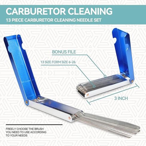 XDOVET Airbrush 13 Piece Airbrush Cleaning Kit with 120ml/4oz Cleaner-Airbrush Clean Pot Glass Cleaning Jar with Holder, 5pc Cleaning Needles, 5pc Cleaning Brushes, 1 Wash Needle, Mini Brush Head in Kuwait