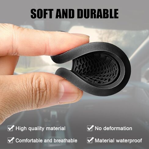 TUTUDOW 2 في 1 إكسسوارات داخلية للسيارات (4 عبوات من قواعد الأكواب لحامل الأكواب) و(4 عبوات من الخطافات لمسند رأس مقعد السيارة) - أسود in Kuwait