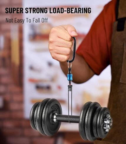 12 قطعة من katerk 1/4 بوصة حامل لقم مفك براغي من سبائك الألومنيوم، خفيف الوزن سريع التغيير، شريط تمديد سلسلة المفاتيح، محول برغي الحفر قابل للحمل (مع حلقة تسلق سوداء) in Kuwait