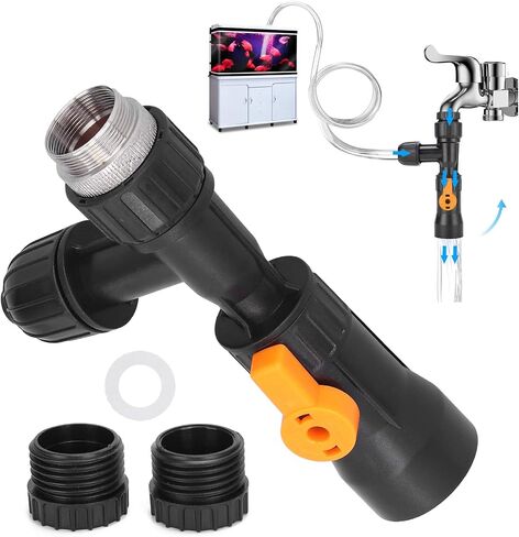 Zerodis Aquarium Fish Tank Water Changer, Faucet Nozzles Pump Replacement with 2 Faucet Adapters in Saudi Arabia