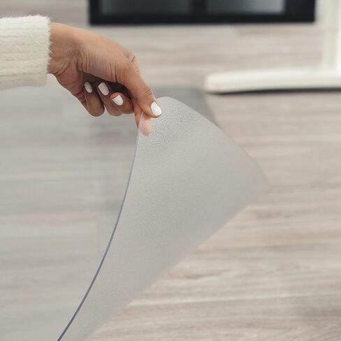 Heavy Duty Office Chair Mat with Lip for Hard Floor - 46" X 60" Inches | Clear, Anti-Slip, and Durable Carpet Protector | Premium Desk Chair Mat for Enhanced Floor Protection in Saudi Arabia