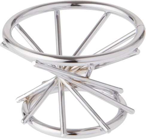Bard's Silver-toned Egg Stand/Holder, Swirl Leg, 2" diameter in Saudi Arabia