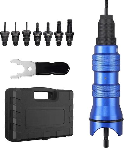 مجموعة أدوات التثبيت اللاسلكية من AUTOUTLET مع 7 مماسك وحقيبة بلاستيكية محمولة لصواميل التثبيت M3-M10 in Kuwait