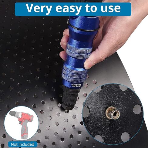 مجموعة أدوات التثبيت اللاسلكية من AUTOUTLET مع 7 مماسك وحقيبة بلاستيكية محمولة لصواميل التثبيت M3-M10 in Kuwait