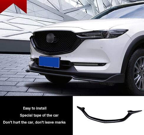 Car Accessories Fit For Mazda CX-5 CX5 CX8 2017-2021 Exterior Front Lower Grill Grille Trims Cover Grill Molding (Carbon Fiber Style) ABS 2 PCS in Saudi Arabia