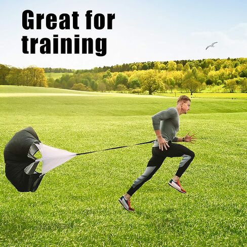 مجموعة سلم حواجز أجيليتي من منتجات أبر ميدلاند مع 2 مظلات للجري لاكروس لكرة القدم وكرة القدم ومعدات تدريب السرعة in Kuwait