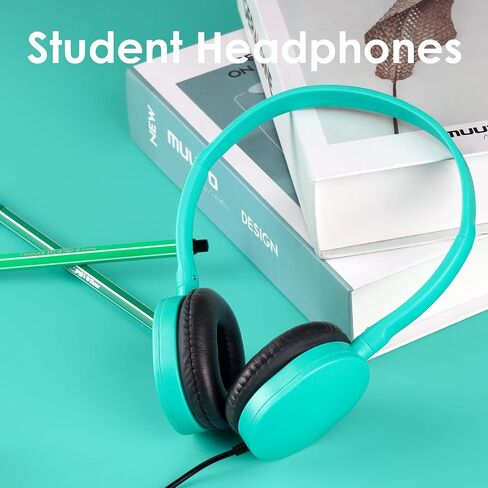 Kids Headphones Bulk 8 Pack, Multi Color School Headphones Set 3.5mm Jack for Grade and Middle School Students, Children, Teenagers, Boys, Girls, Wholesale Headphones for Classroom in Kuwait