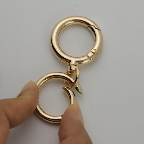 Swivel Snap Hook Lanyard Snap Hooks Key Chain Clip Hooks Lobster Clasp Spring Clip Snap Hook with Ring for Keys Lanyards Jewelry Findings DIY Crafts Supplies (Black) in Kuwait