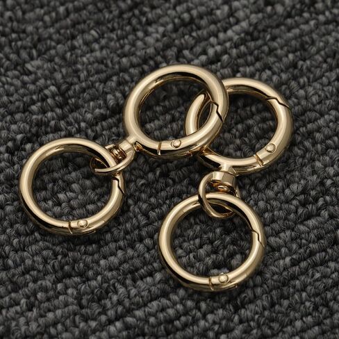 Swivel Snap Hook Lanyard Snap Hooks Key Chain Clip Hooks Lobster Clasp Spring Clip Snap Hook with Ring for Keys Lanyards Jewelry Findings DIY Crafts Supplies (Black) in Kuwait