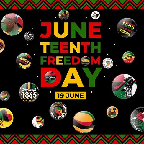 240 Pcs Juneteenth Button Badge Pins 1.5 Inch June 19th 1865 Juneteenth Celebrate Freedom Button African American Liberal Pins Independence Festival Decoration for Party Supplies, 20 Styles in Saudi Arabia