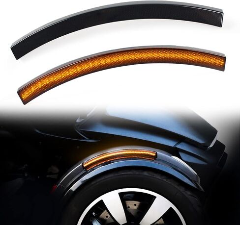 Front Fender Lights Compatible with Can Am Spyder Accessories, LED Turn Signal Fender Light Wheel Light Compatible with Spyder F3 RS ST RT 2013-2018 (2PCS) in Saudi Arabia