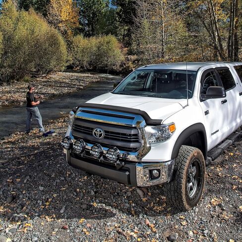 Stampede | Vigilante Hood Protector - High Profile / Chrome| 2015-2019 Chevrolet Silverado 2500 / 3500 HD (Excludes Induction System Hood) | 2052-8 in Saudi Arabia
