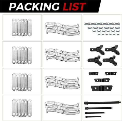 مجموعة مجتذب التروس 24 قطعة فاصل داخلي خارجي 2 و 3 فك مع فكوك قابلة للعكس، مجموعة أدوات سحب المحمل، 3 بوصات 4 بوصات 6 بوصات 8 بوصات، فاصل محمل بكرة محور التروس الثقيلة لإزالة دولاب الموازنة in Kuwait