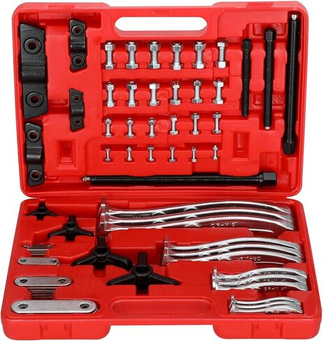 مجموعة مجتذب التروس 24 قطعة فاصل داخلي خارجي 2 و 3 فك مع فكوك قابلة للعكس، مجموعة أدوات سحب المحمل، 3 بوصات 4 بوصات 6 بوصات 8 بوصات، فاصل محمل بكرة محور التروس الثقيلة لإزالة دولاب الموازنة in Kuwait