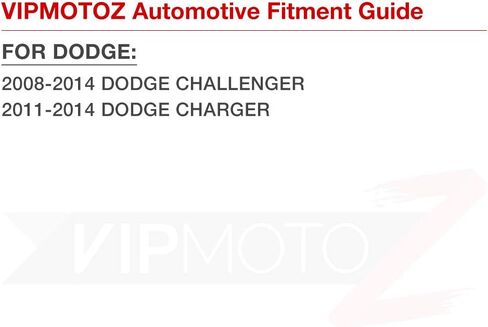 VIPMOTOZ الأحمر LED عدسة الدخان المصد الخلفي الجانب ماركر ضوء الحاجز وقوف السيارات مصباح التجمع استبدال الإسكان متوافق مع شاحن دودج تشالنجر LD، جانب السائق والركاب in Kuwait