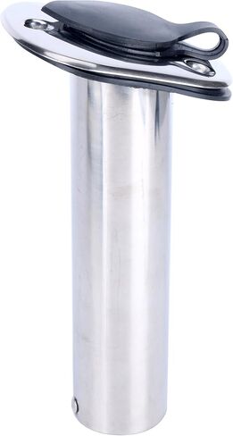 (2X) Amarine Made 15 Degree Rod Holders Stainless Steel Rubber Cap, Liner, Gasket in Saudi Arabia