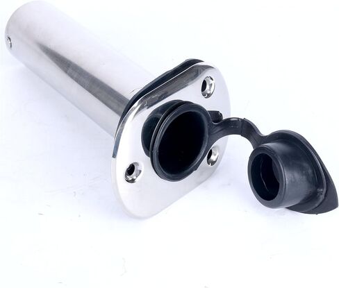 (2X) Amarine Made 15 Degree Rod Holders Stainless Steel Rubber Cap, Liner, Gasket in Saudi Arabia