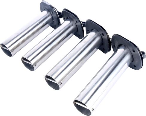 (2X) Amarine Made 15 Degree Rod Holders Stainless Steel Rubber Cap, Liner, Gasket in Saudi Arabia