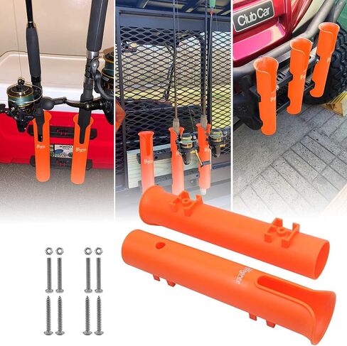 حامل قضيب الصيد من hlogree للقارب، 4/6/8 حامل قضيب القارب لصيد الأسماك، حامل قضيب أنبوب عائم لقفص الحليب، حامل قضيب أنبوب الصيد، حامل عمود القارب، حامل جانبي للتخزين مع Scews و 8 حبال بنجي in Kuwait