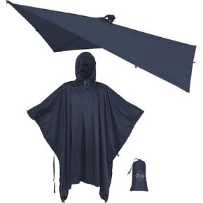 onewind Hooded Rain Poncho, Silnylon Rain Coat Versatile Survival Shelter Waterproof Breathable Lightweight Poncho in Kuwait