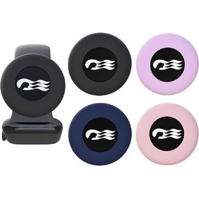 [4 Pack] Princess Ocean Medallion Watch Adapters Holder for Carnival Medallion (2024, 2025, 2026), Cruise Accessory Fit Watch Wristbands,Also for Apple Air Tag Dog Collar,Black/Dark Blue/Pink/Purple in Saudi Arabia