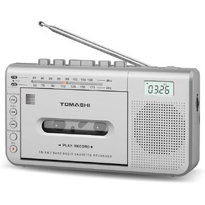 TOMASHI Cassette Tape Player,Radios Portable Am Fm,Tape Recorder,Boombox | Retro Walkman Music Box with Speaker,Cassette to Digital Mp3 Converter,Headphone Jack, Built-In Mic,Type-C or Battery in Saudi Arabia