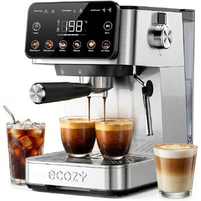 ecozy 2-in-1 Espresso Machine with Milk Frother, Guided Touchscreen in Saudi Arabia