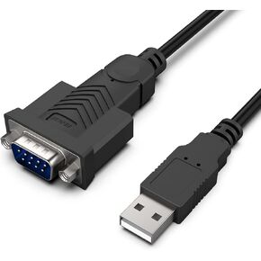 BENFEI USB إلى محول تسلسلي، USB إلى RS-232 ذكر (9 سنون) كابل تسلسلي DB9، شرائح غزيرة، Windows 11/10/8.1/8/7، Mac OS X 10.6 وما فوق، 1.8 متر (ليس VGA) in Kuwait