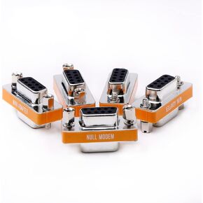 DB9 Null Modem Female to Female Slimline Data Transfer Serial Port Adapter 2 Pack in Saudi Arabia