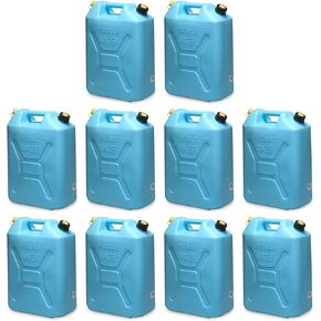 Scepter Portable Plastic Military Style Food Grade 5 Gal Water Jug Container with Reversible Spout for Camping & Emergency Storage, Blue in Saudi Arabia